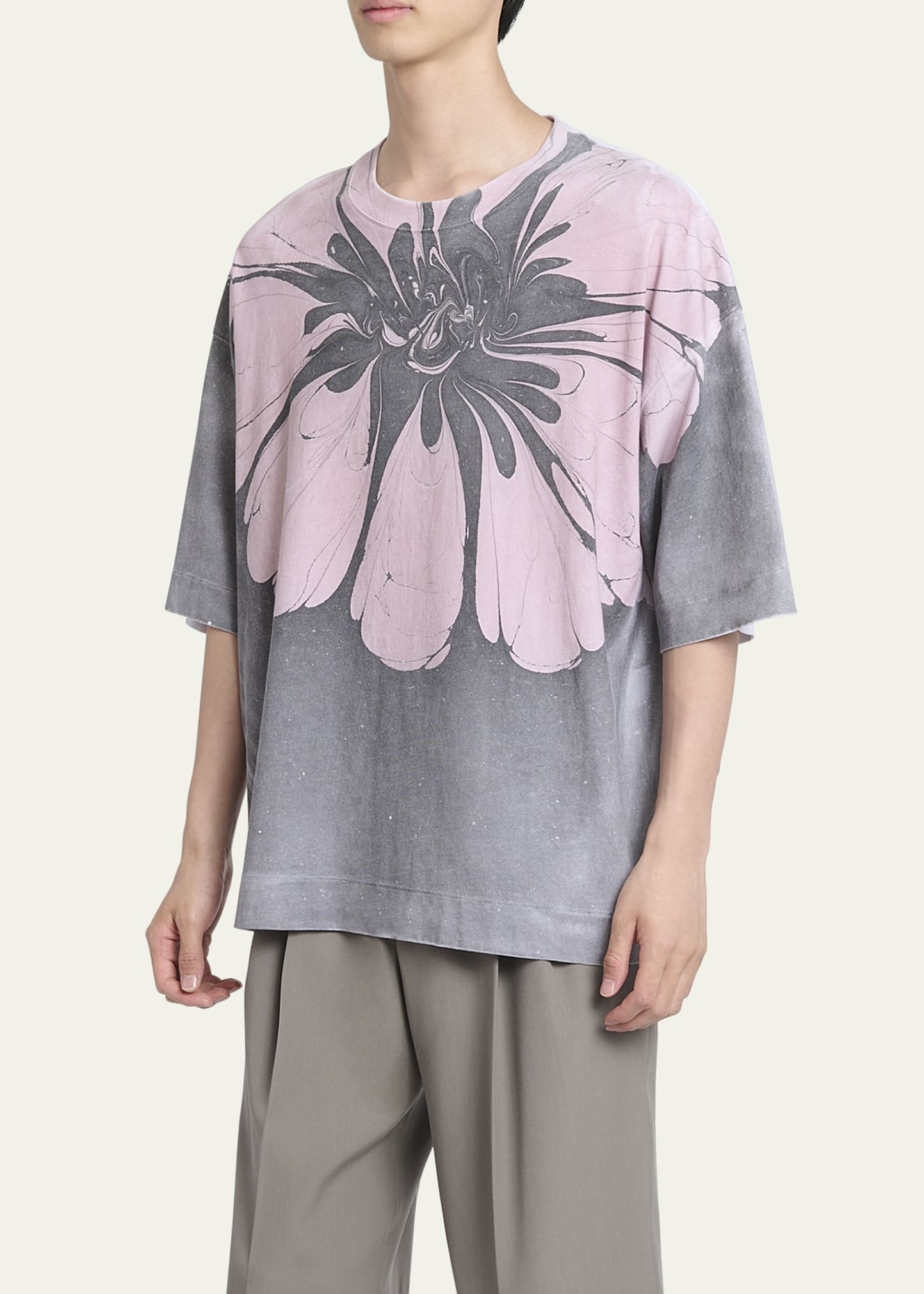 Men's Hen Oversized Graphic T-Shirt - 4