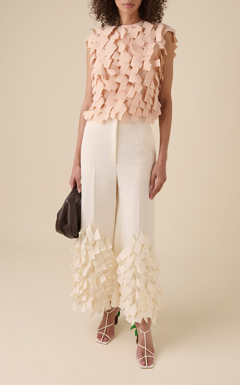Open Back Top With Rectangle Detail (Metal Lip Fastening) nude 4