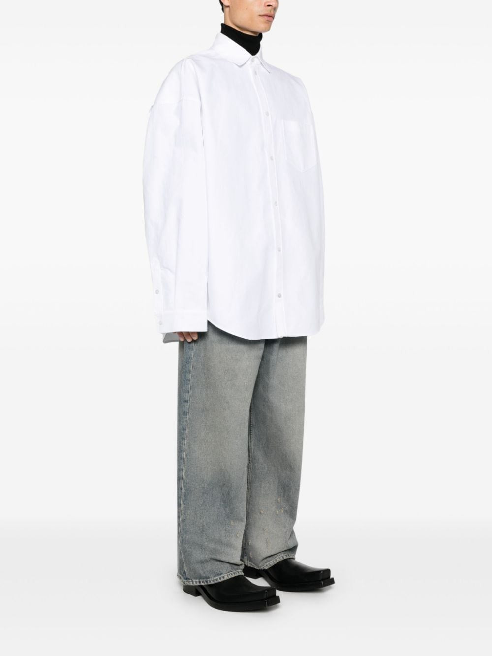 Oversized cotton shirt - 4