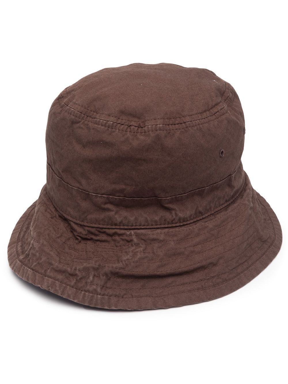 logo-patch cotton bucket hat - 1