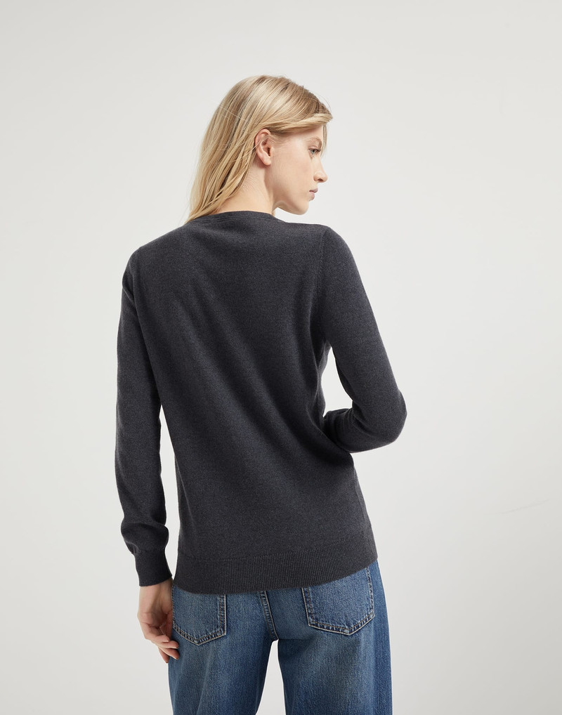 Brunello Cucinelli Cashmere sweater with monili outlook