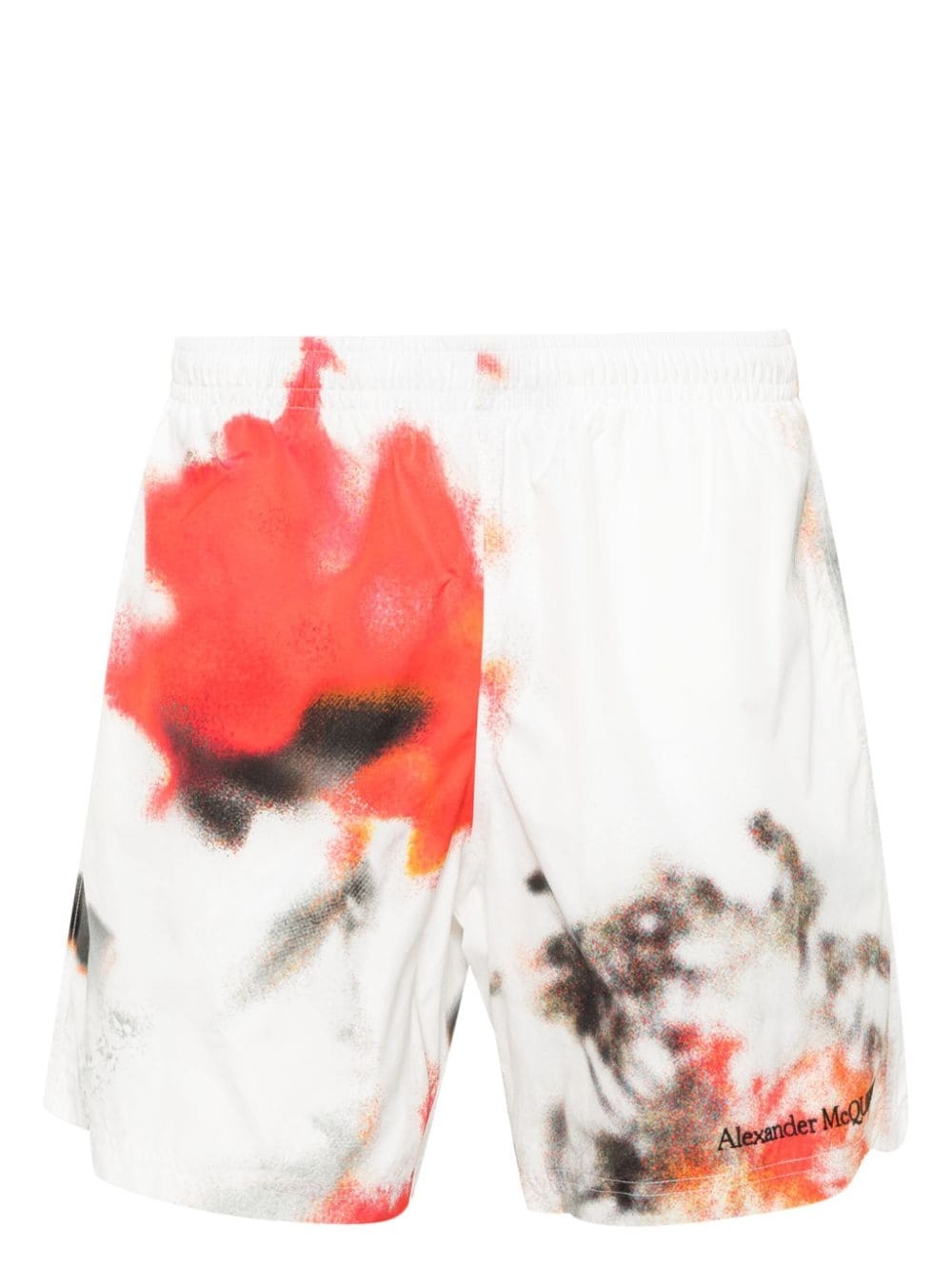 Obscured Flower swim shorts - 1