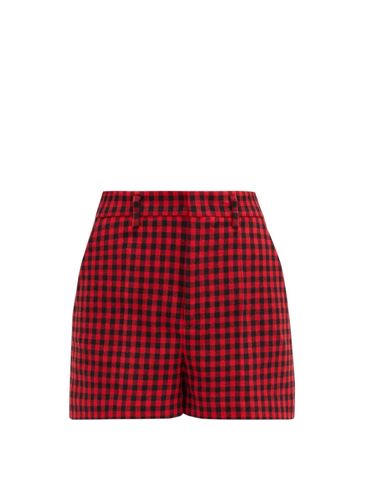 High-rise houndstooth shorts - 1