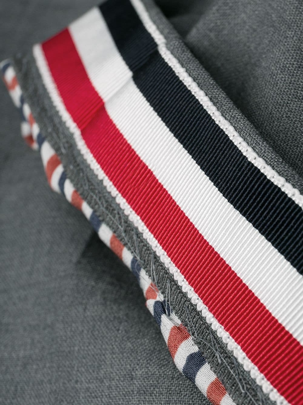 plain weave 4-Bar skinny trousers - 7