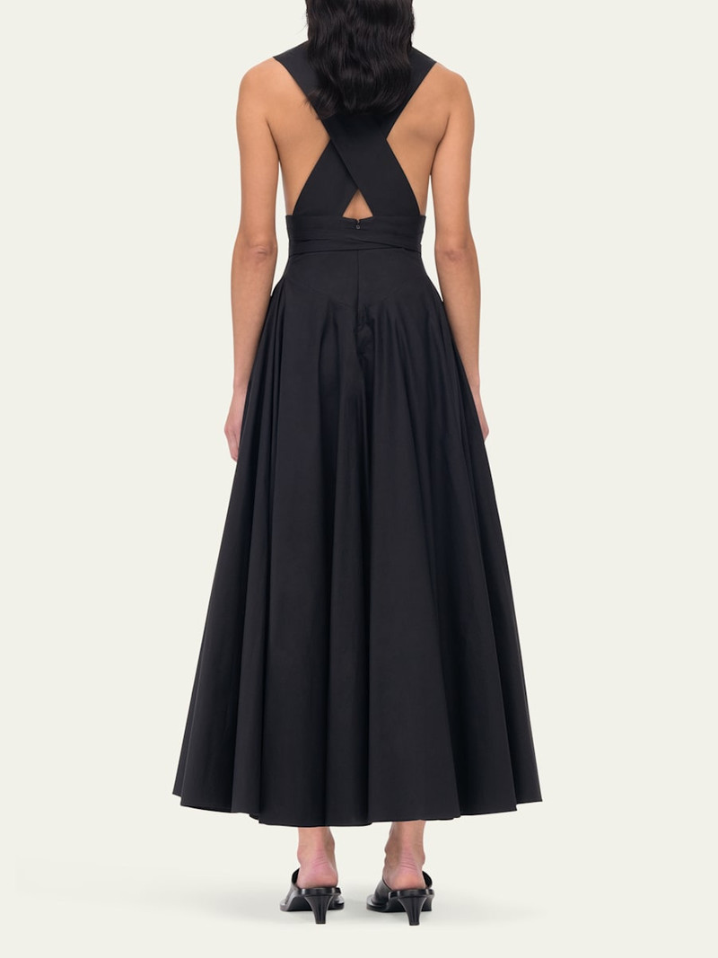 Another Tomorrow Cutout Flared Wrap Dress outlook