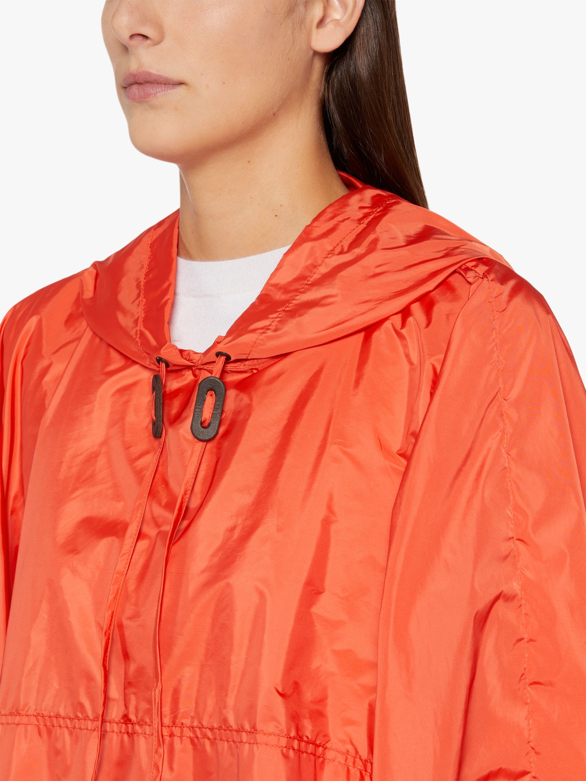 ALNESS ORANGE NYLON HOODED PONCHO | LMC-063 - 5