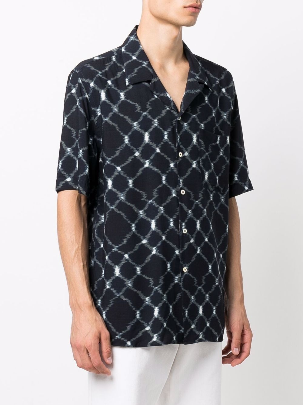 printed button-up shirt - 3