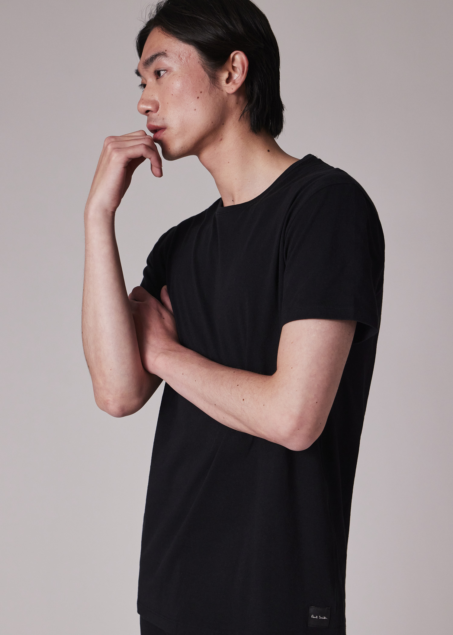 Black Cotton Lounge T-Shirt - 3