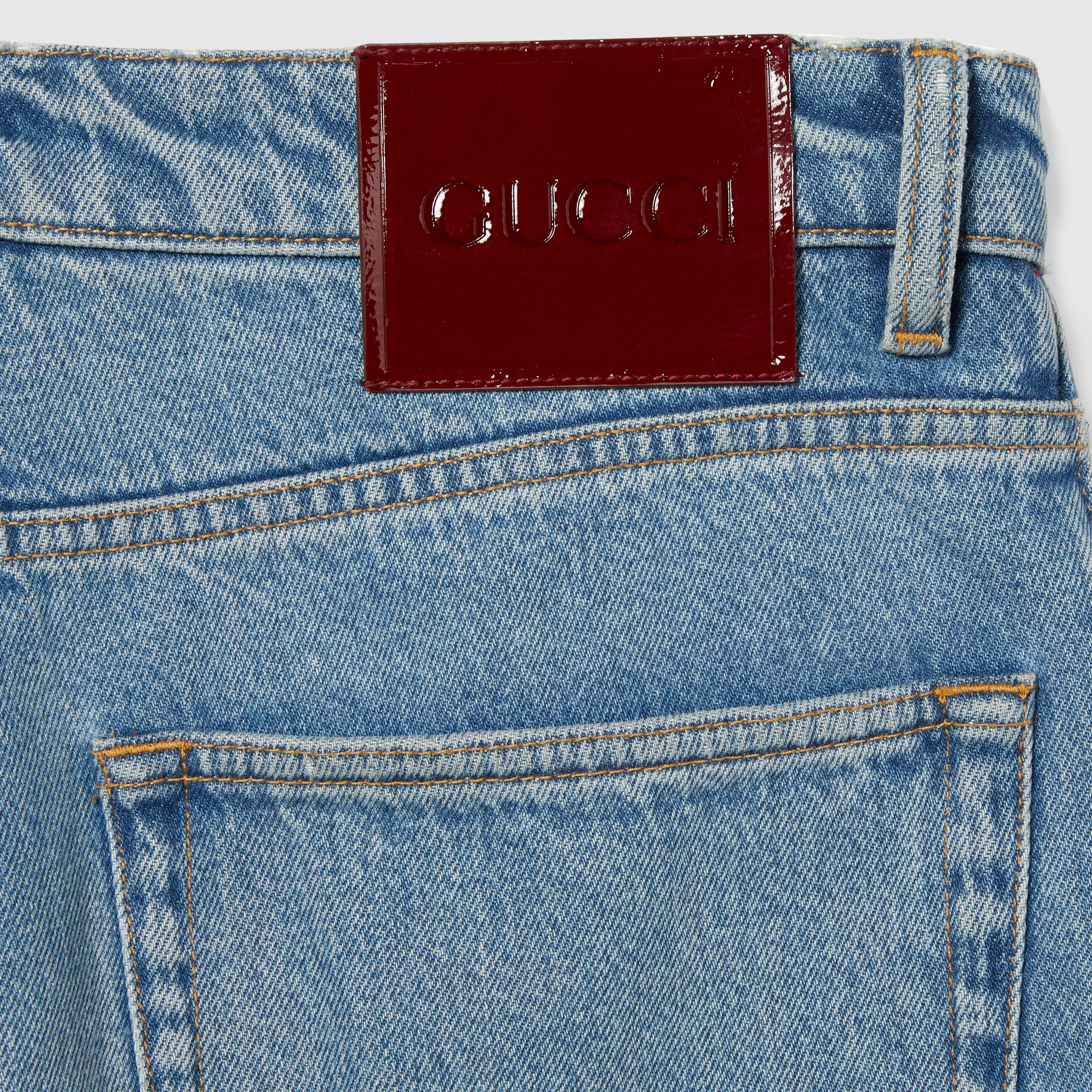 Tapered denim pant with Web - 7