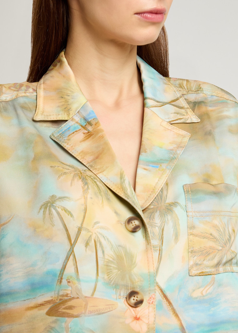 Zimmermann Illuminate Printed Crepe Shirt - 5