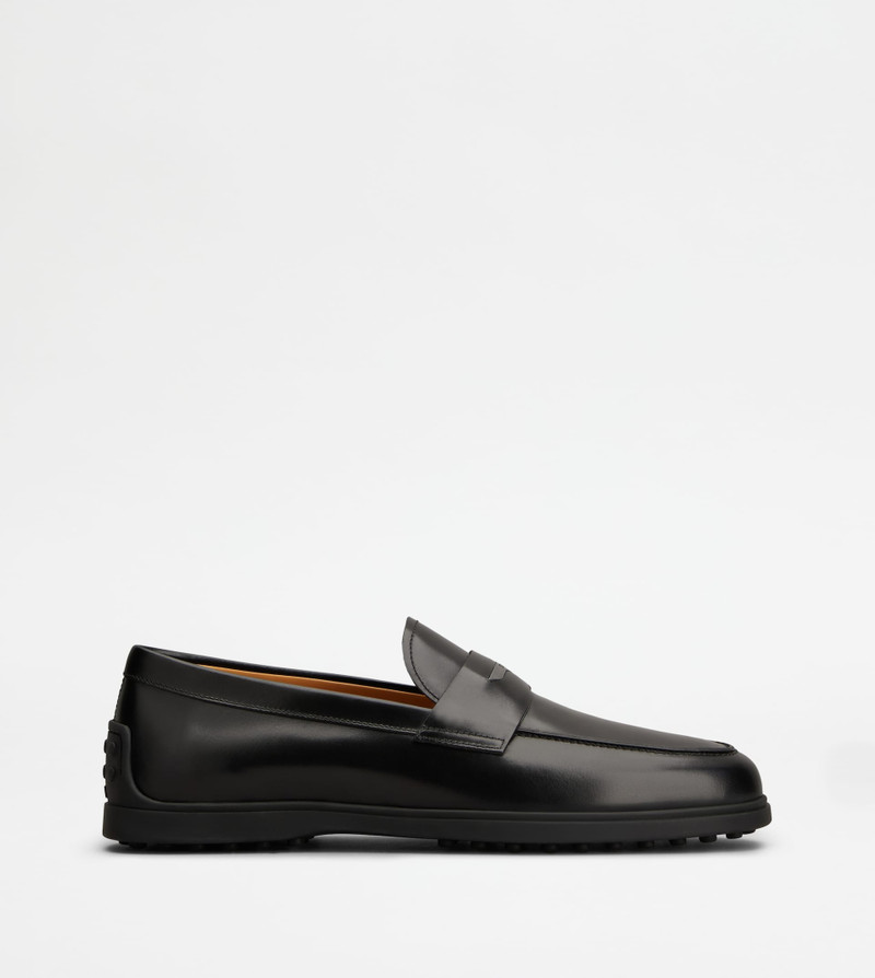 LOAFERS IN LEATHER - BLACK 1