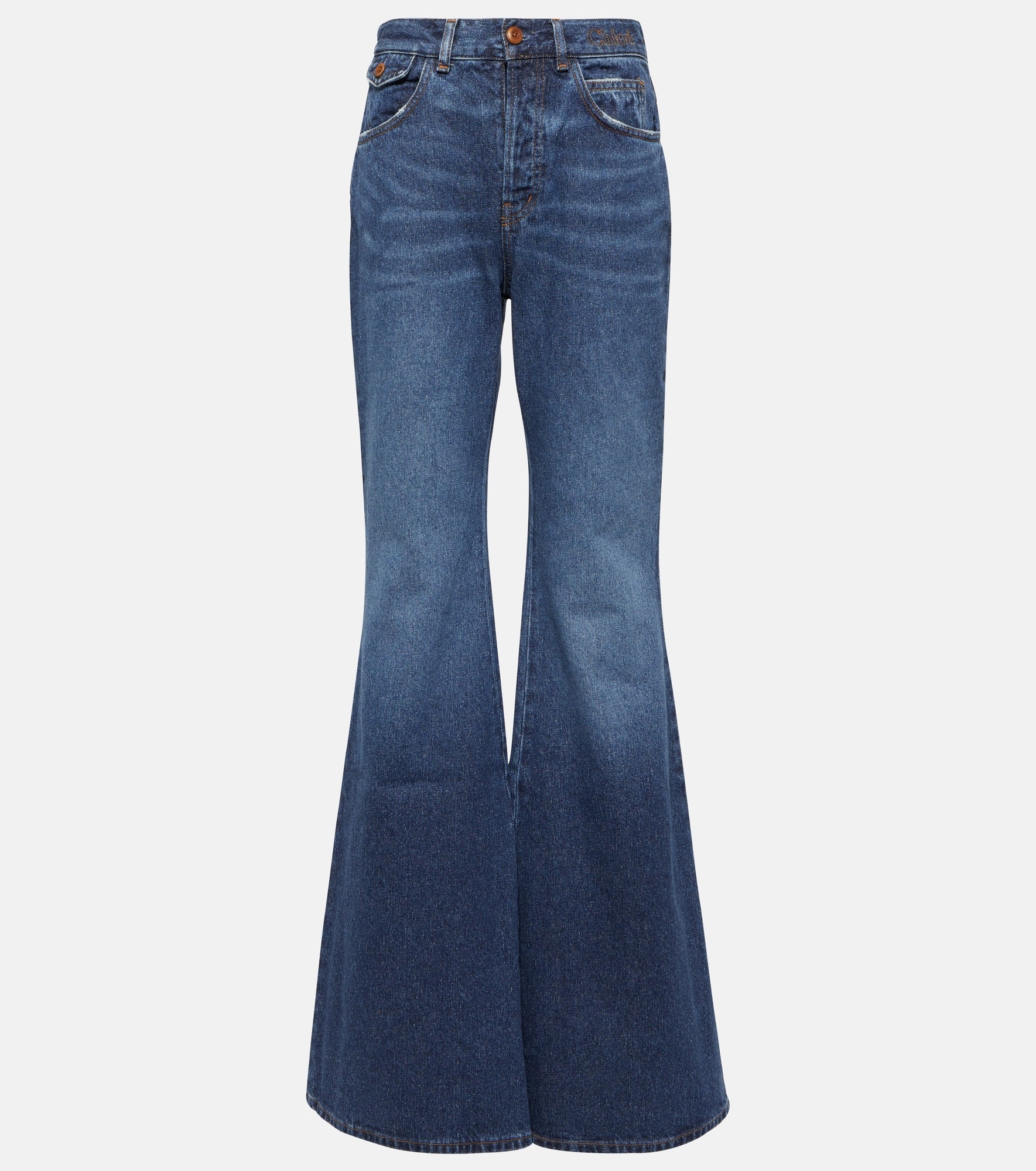 High-rise flared jeans - 1