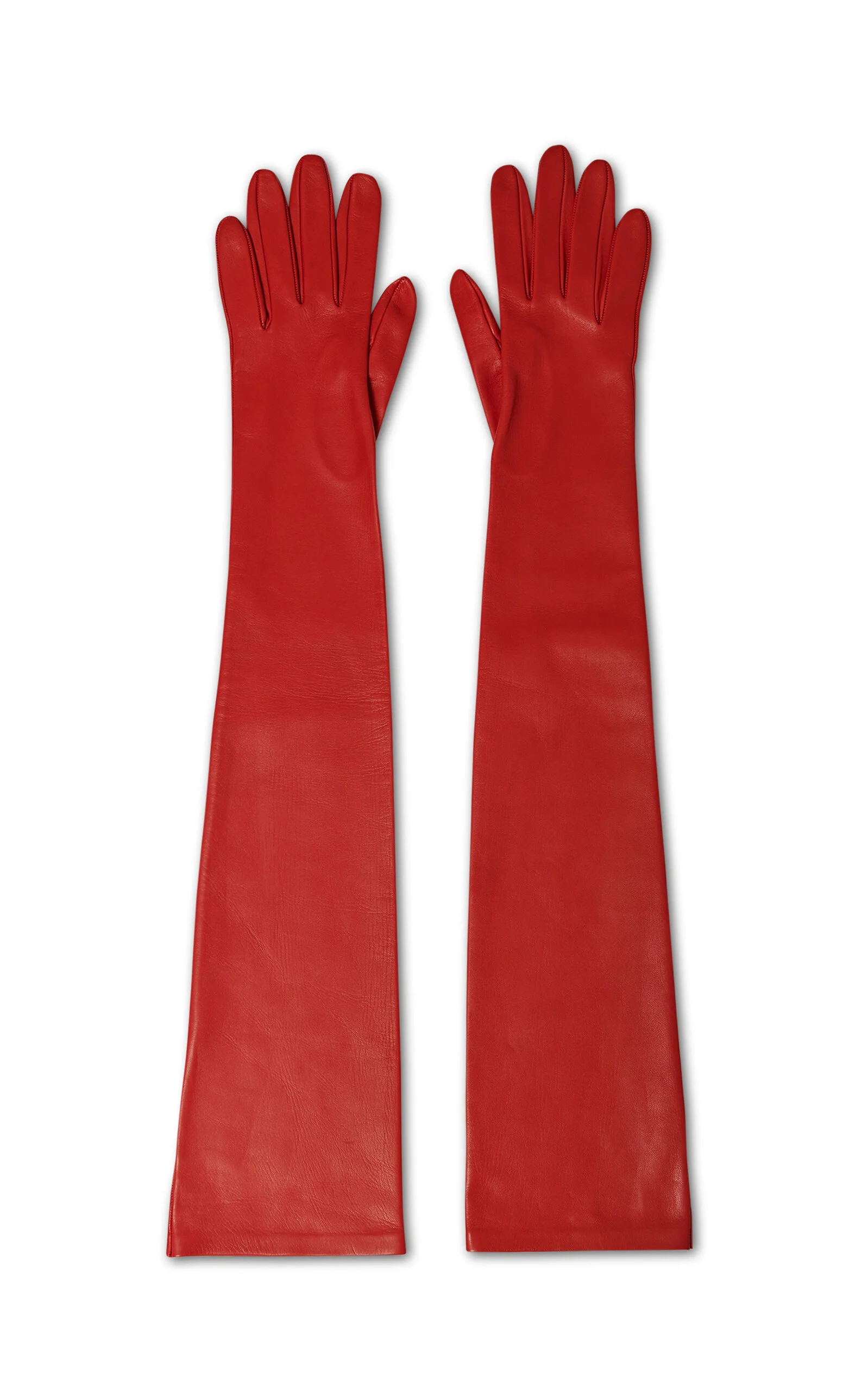 Simon Leather Gloves red - 1