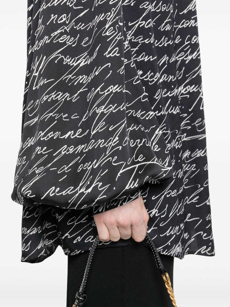 Love Letter-print blouse 5
