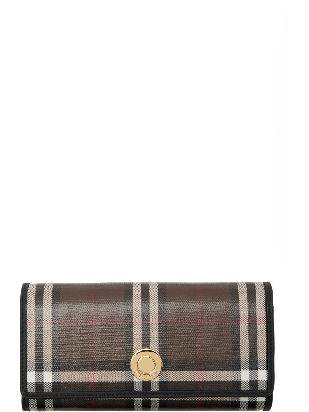 Brown Check Continental Wallet - 1