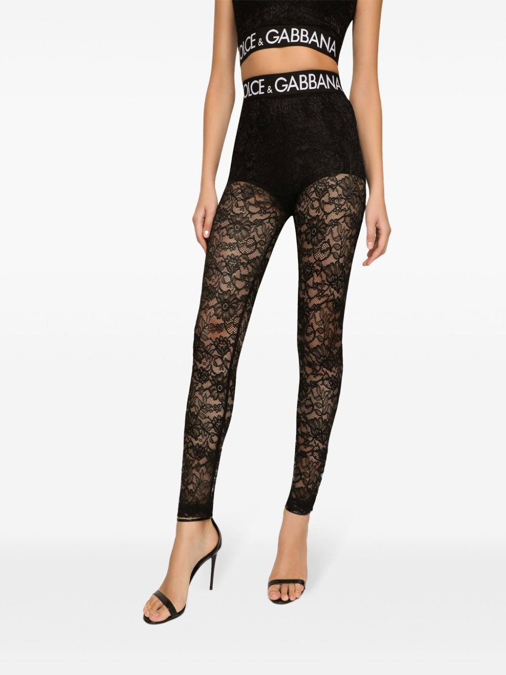 lace leggings - 5