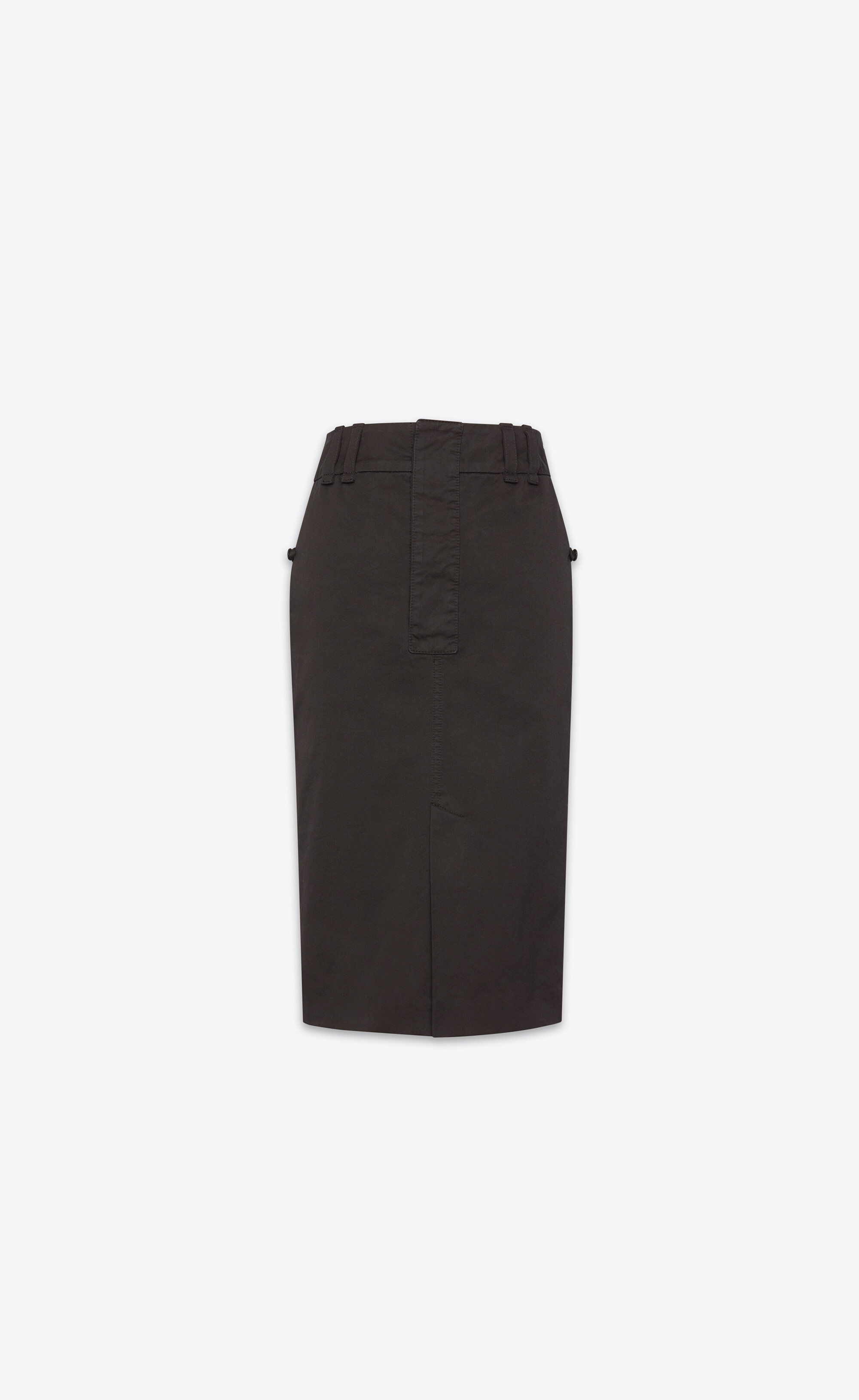 pencil skirt in cotton - 1