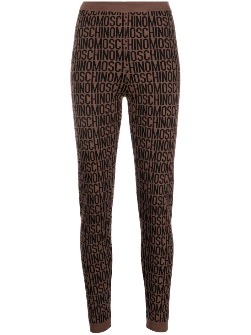logo-jacquard leggings 1