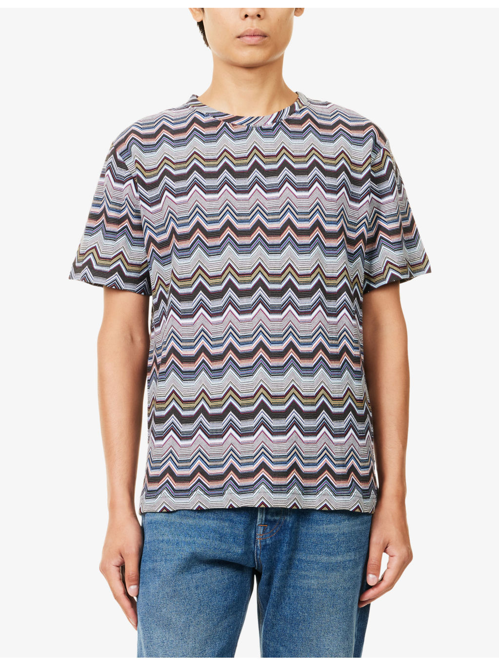 Regular-Fit Graphic-Pattern Cotton-Knit T-shirt - 3