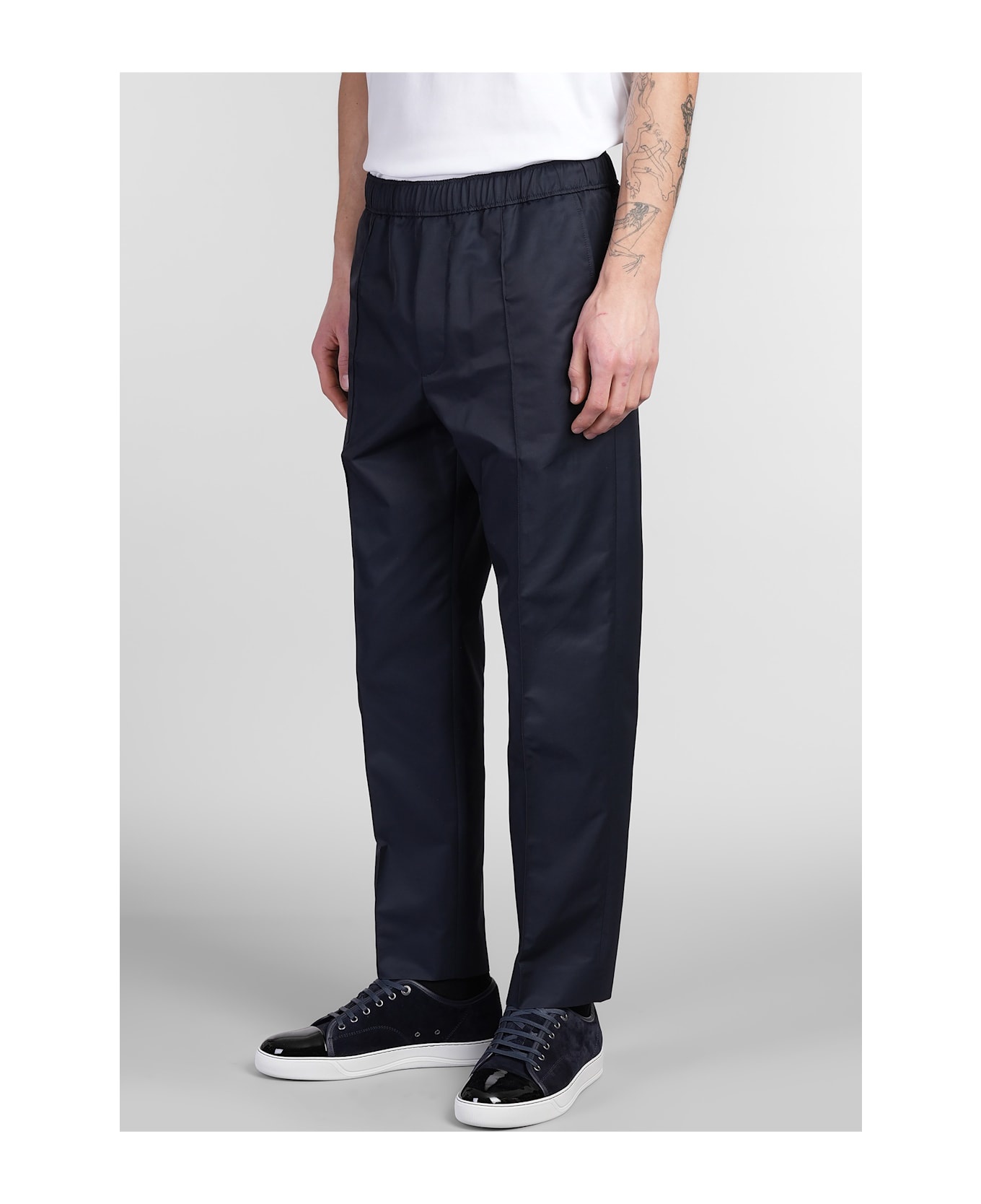 Pants In Blue Cotton - 4