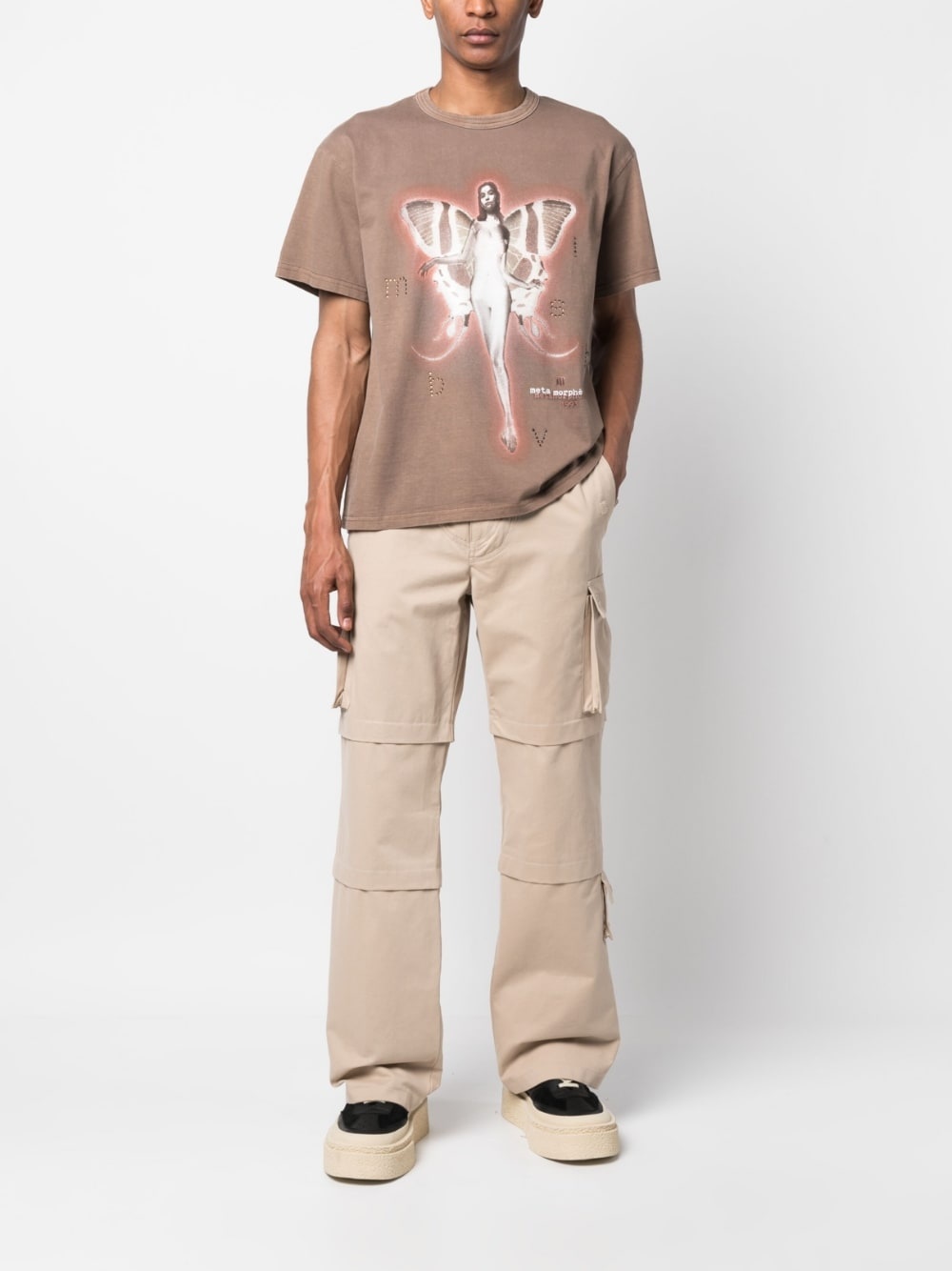 straight-leg cargo trousers - 2