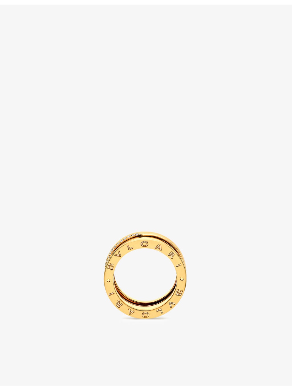 B.zero1 18ct yellow-gold and 0.22ct brilliant-cut diamond ring - 4