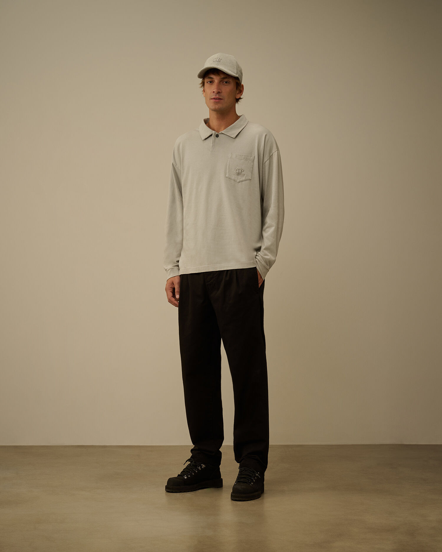 20/1 Jersey Long Sleeve Boxy Polo - 2