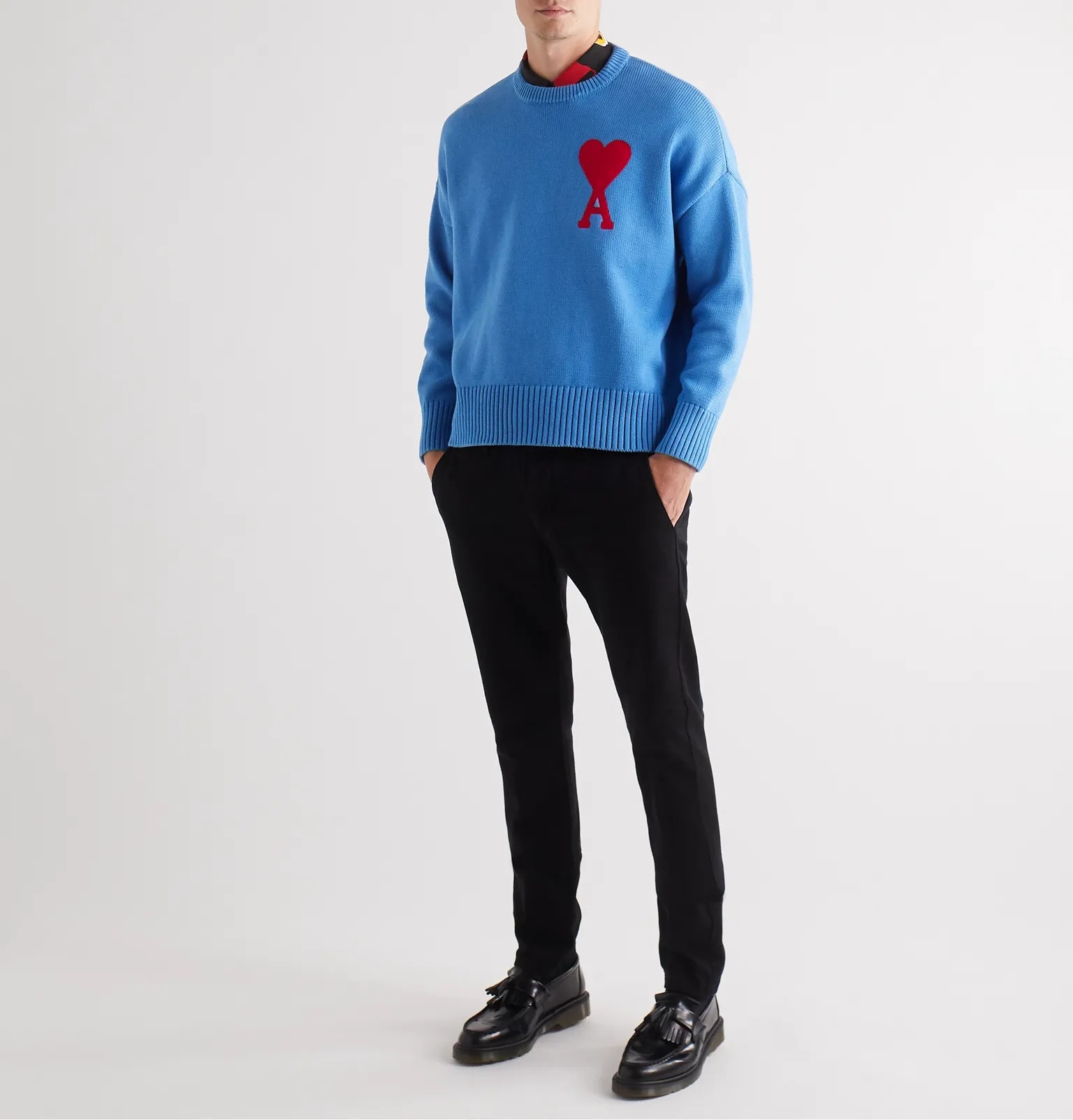 Oversized Logo-Appliquéd Cotton-Blend Sweater - 2