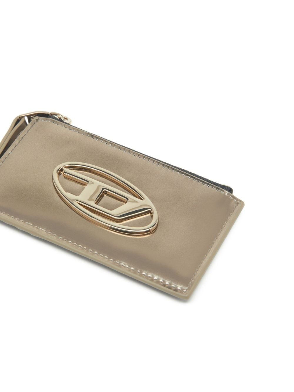 logo-plaque leather wallet - 3