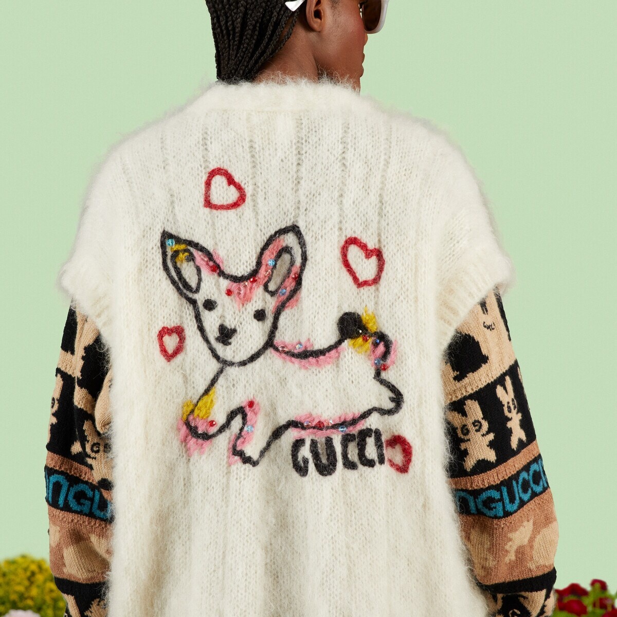 Zip cardigan with embroidery - 4