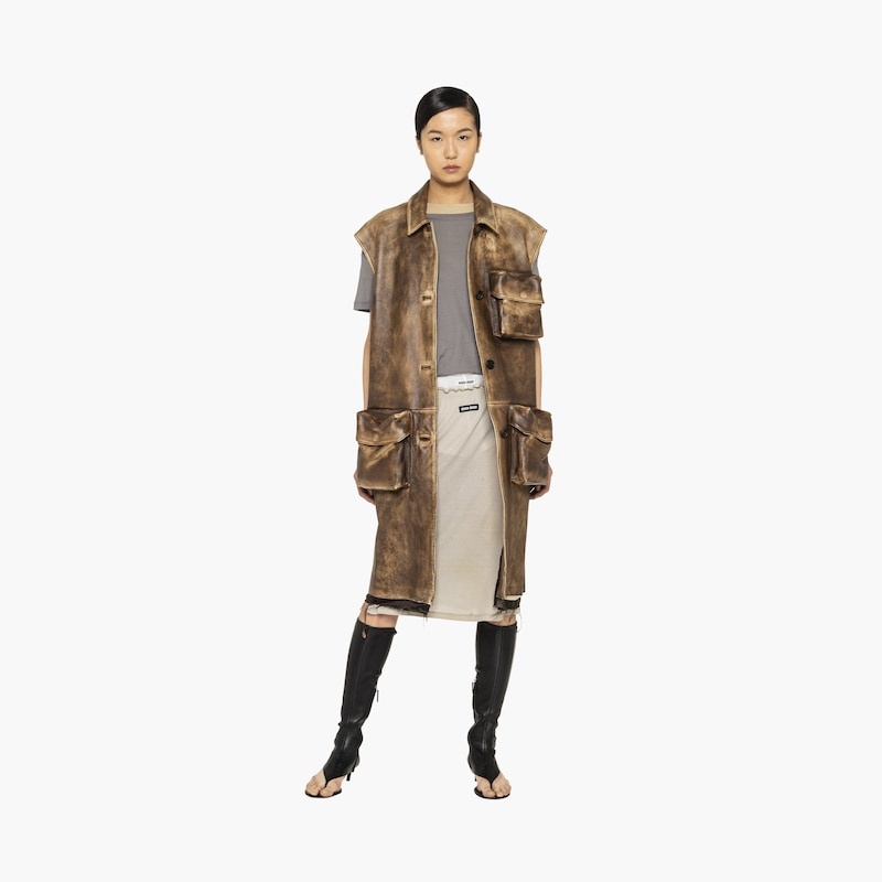 Nappa leather vest - 5