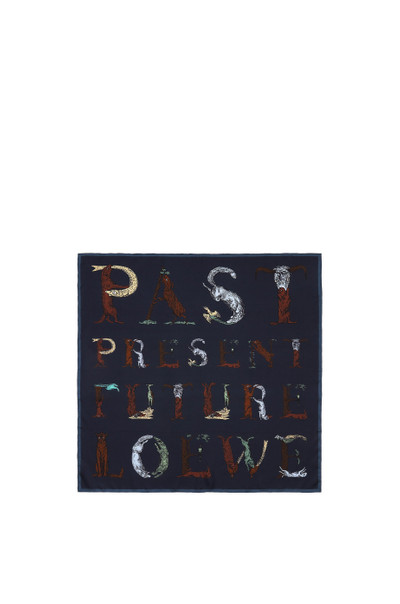 Loewe Alphabet scarf in silk outlook