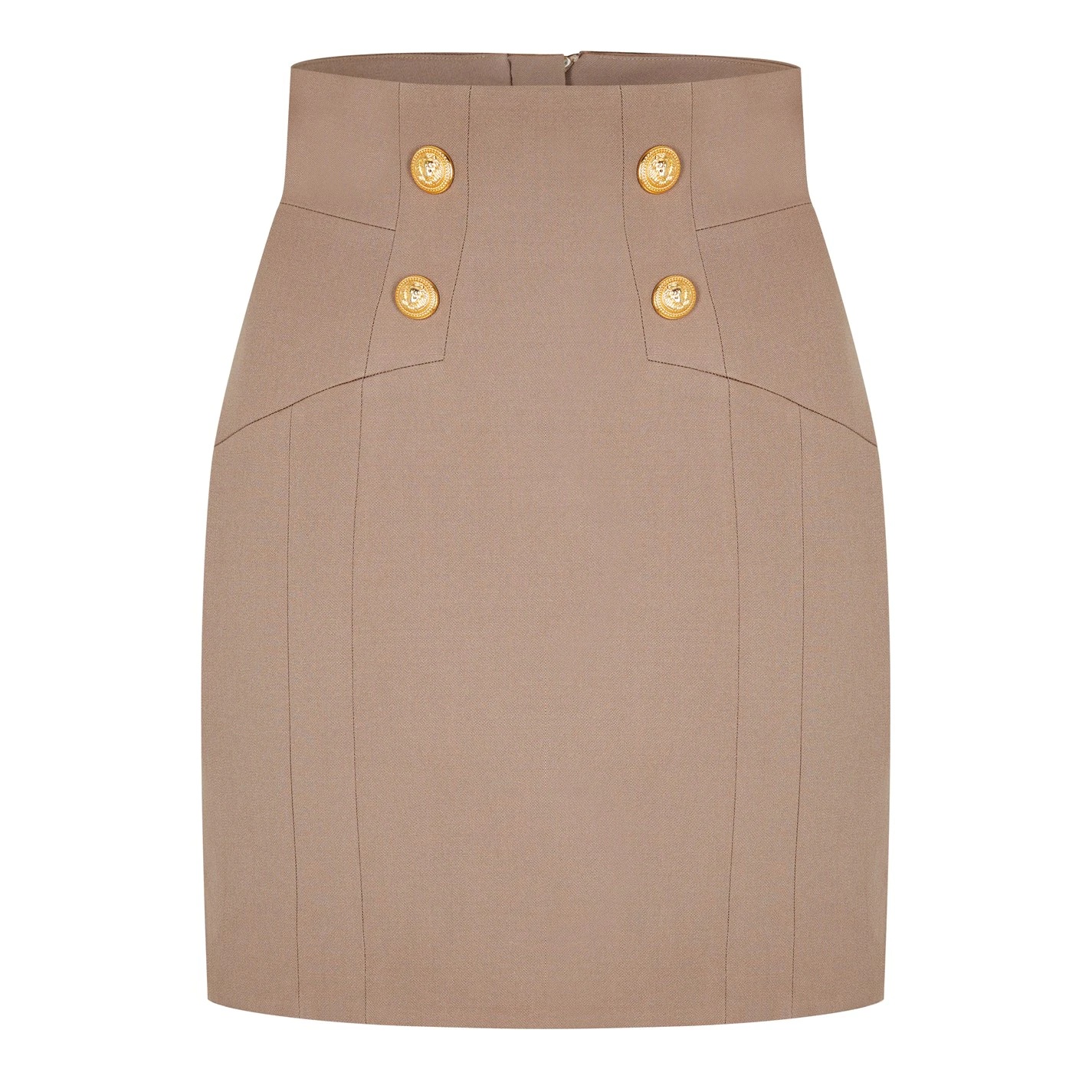 BALMAIN BUTTON PENCIL SKIRT - 1