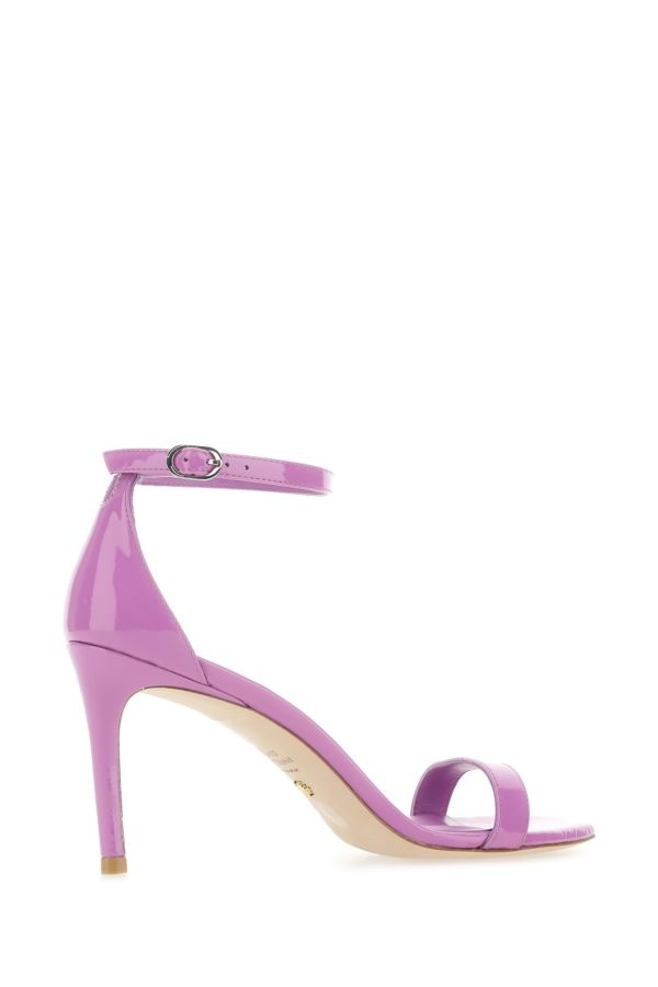 Lilac leather Nunakedcurve 85 sandals - 3