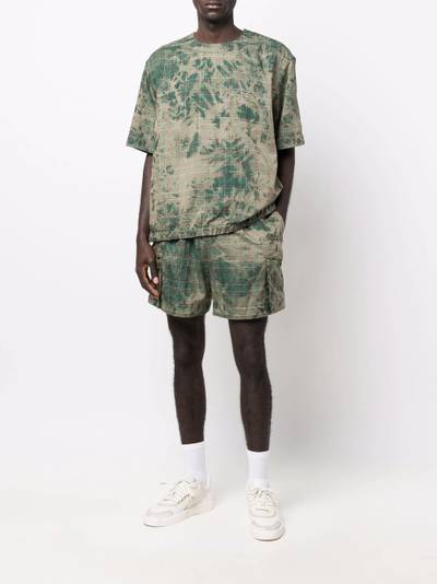 sacai patterned short-sleeved T-shirt outlook