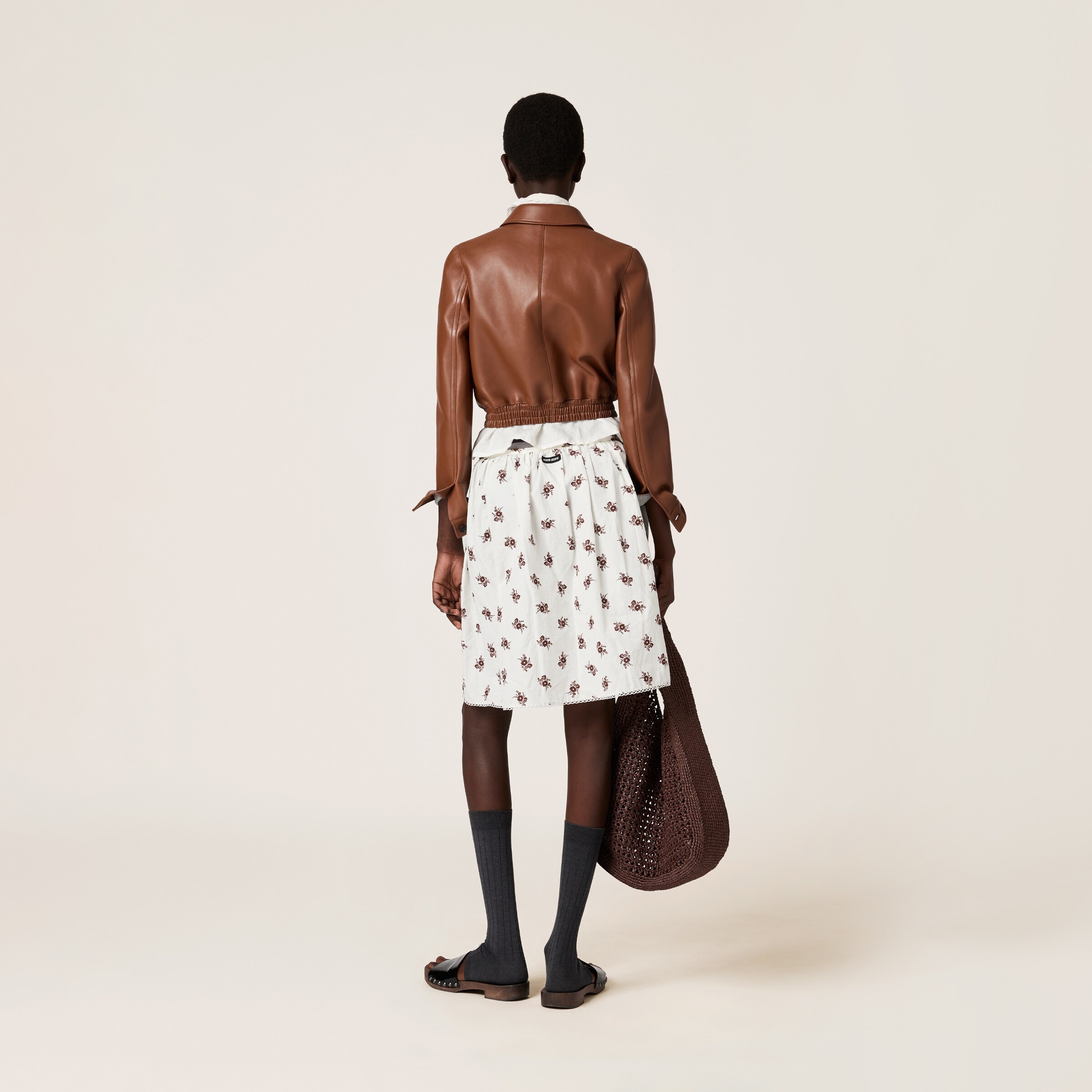 Plongé nappa leather blouson jacket - 3