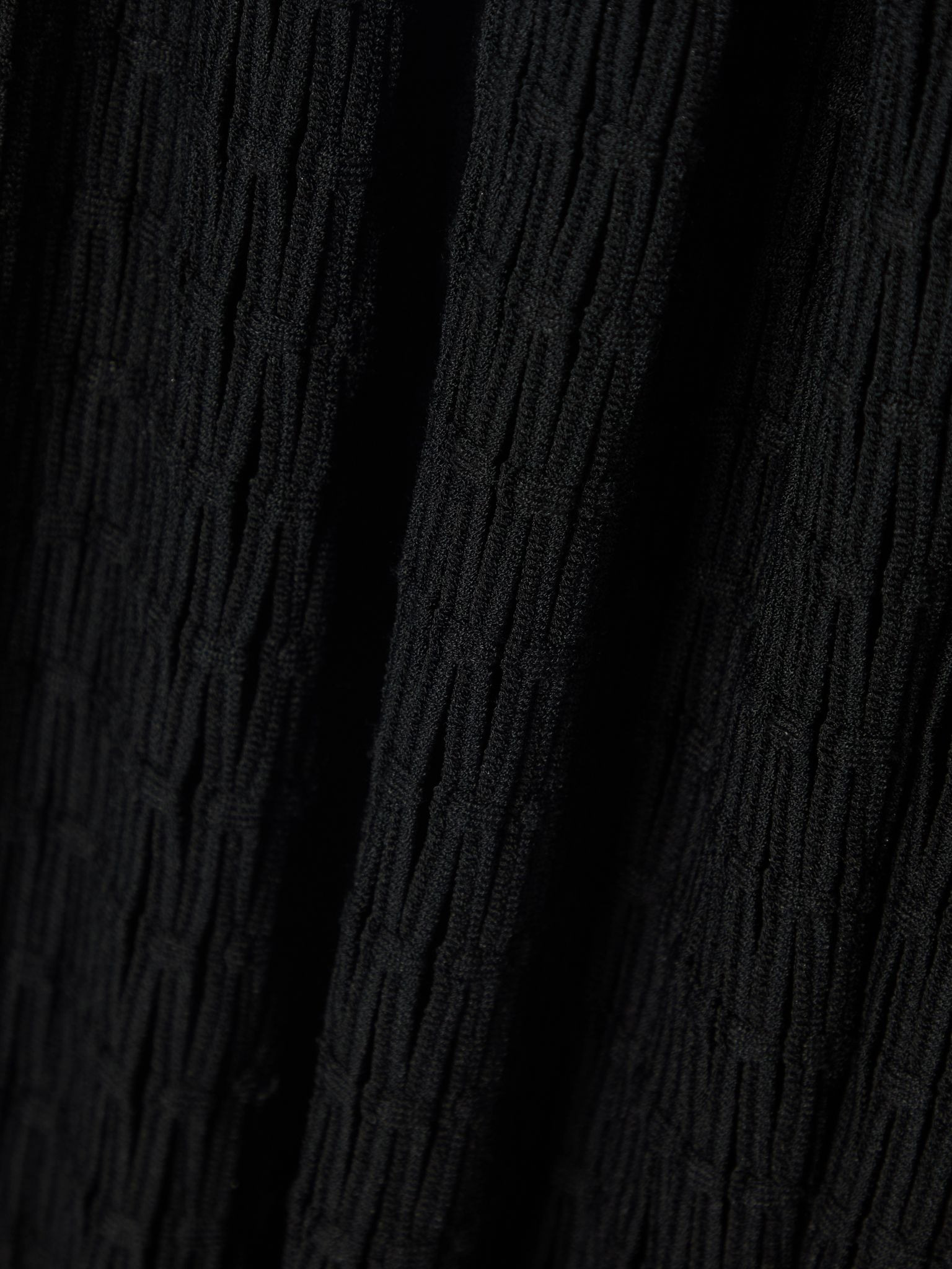 Open-knit tapered pants Black - 5
