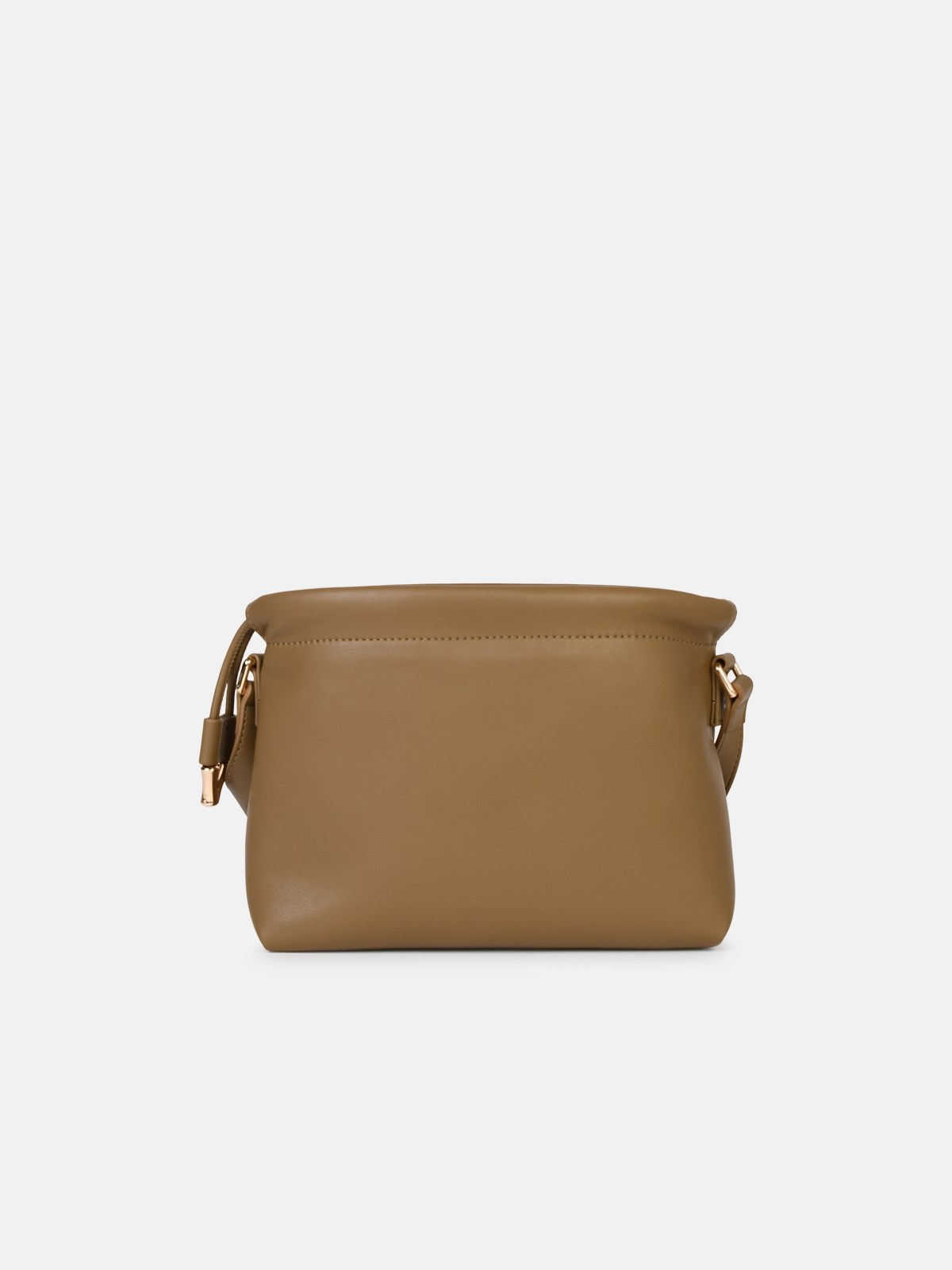 SMALL 'NINON' CROSSBODY BAG IN OLIVE GREEN ECO-LEATHER - 3