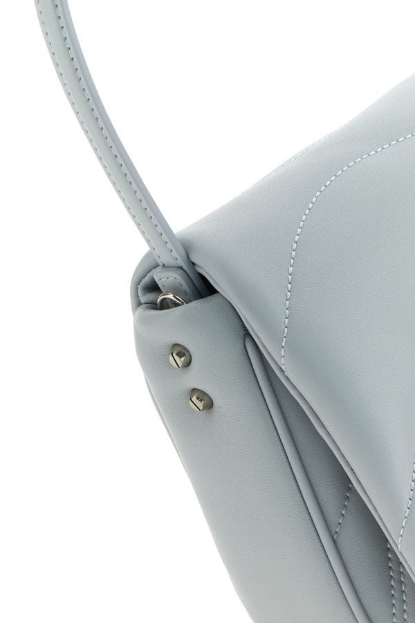 Alexander McQueen Powder blue leather small Seal shoulder