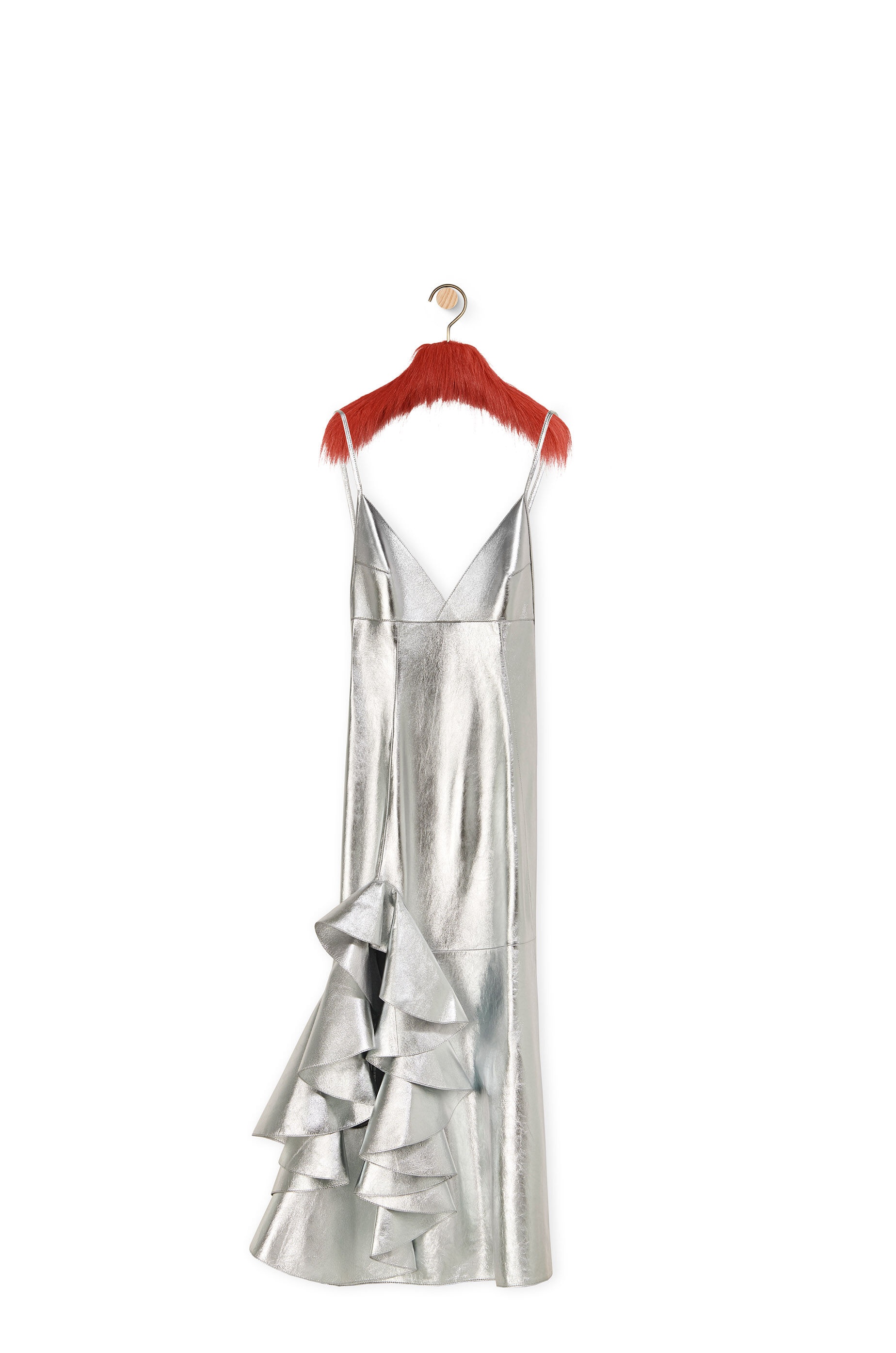 Ruffle dress in nappa - 1