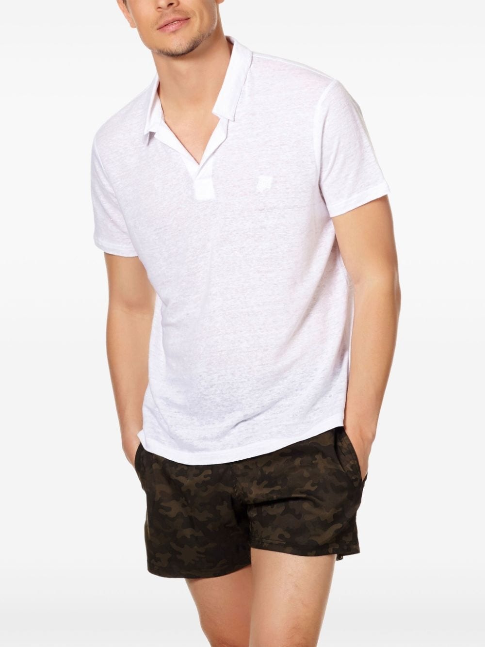Pyramid linen polo shirt - 3