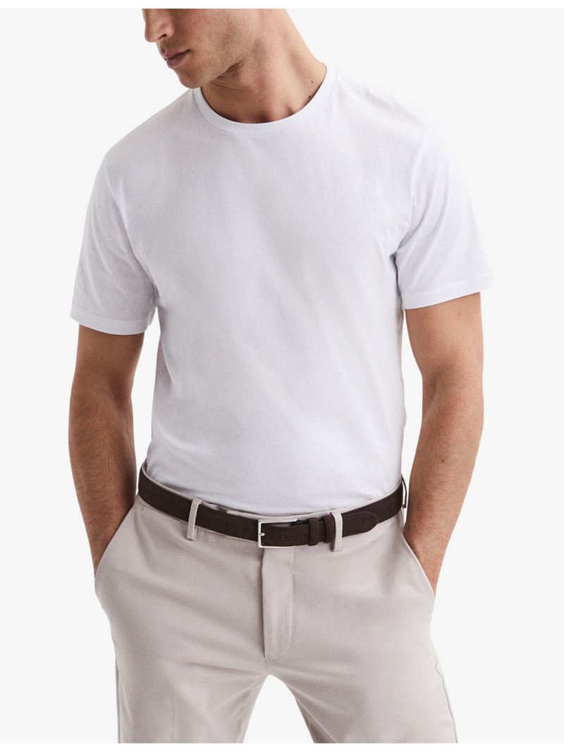 REISS Bless short-sleeved crewneck pack of three cotton-jersey T-shirts outlook