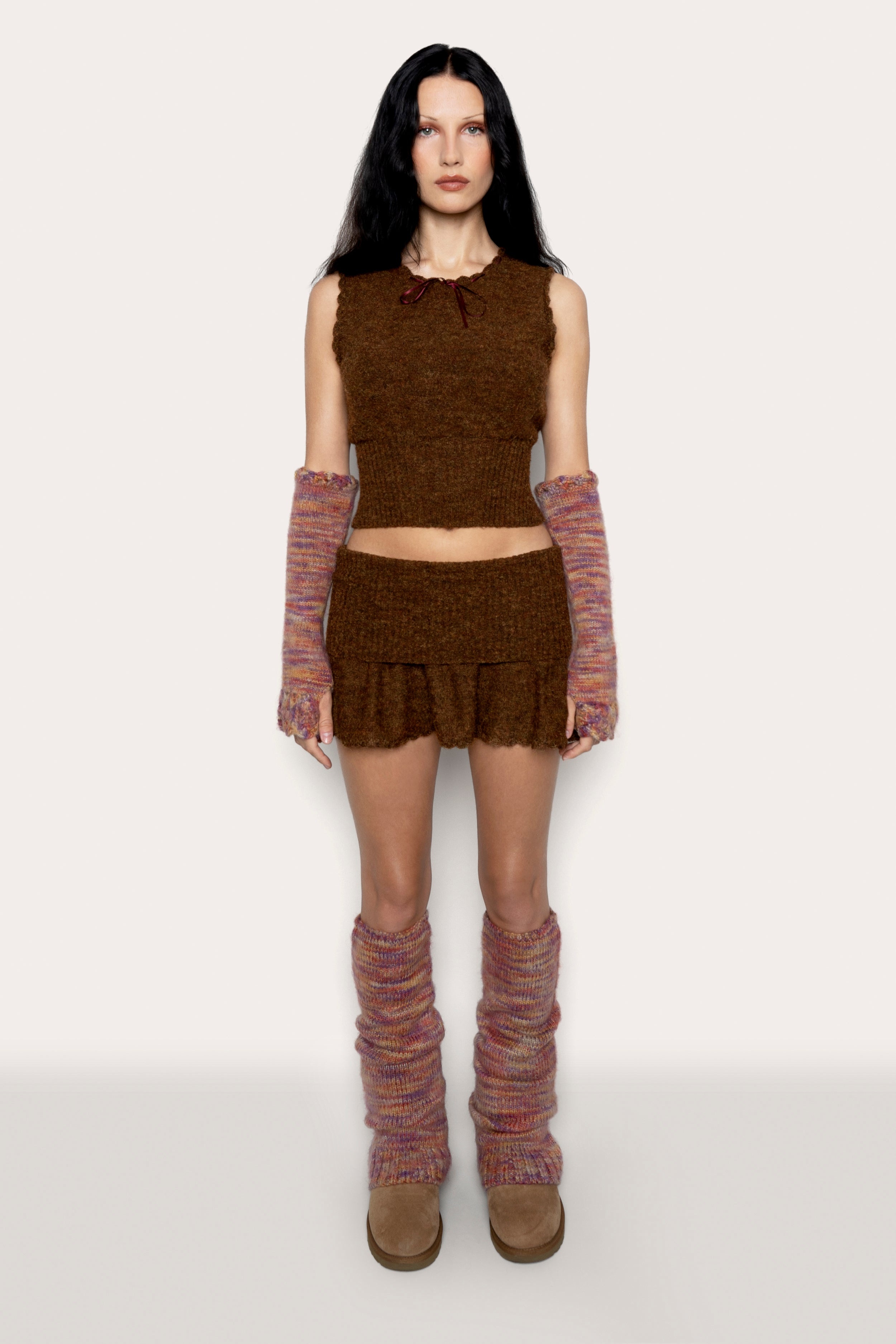 RIB TRIM RELAXED LEG WARMER - 3