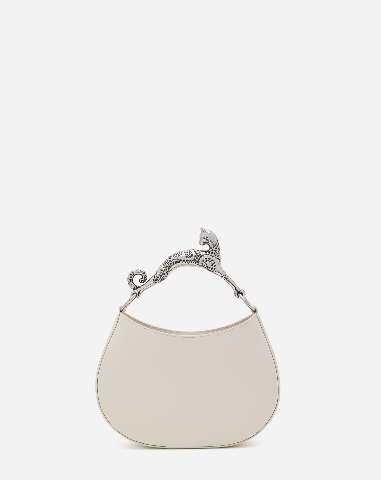 LEATHER SM HOBO CAT BAG - 3