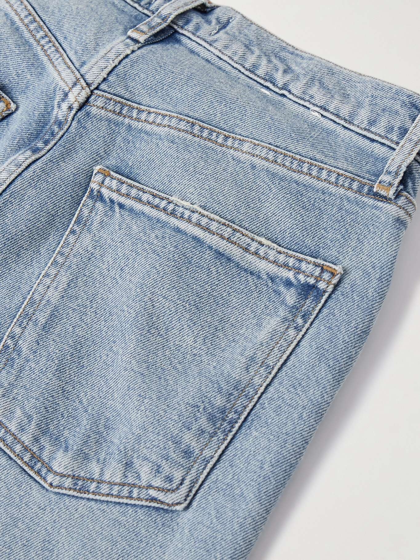 '90s Pinch Waist cropped high-rise straight-leg jeans Mid denim - 6