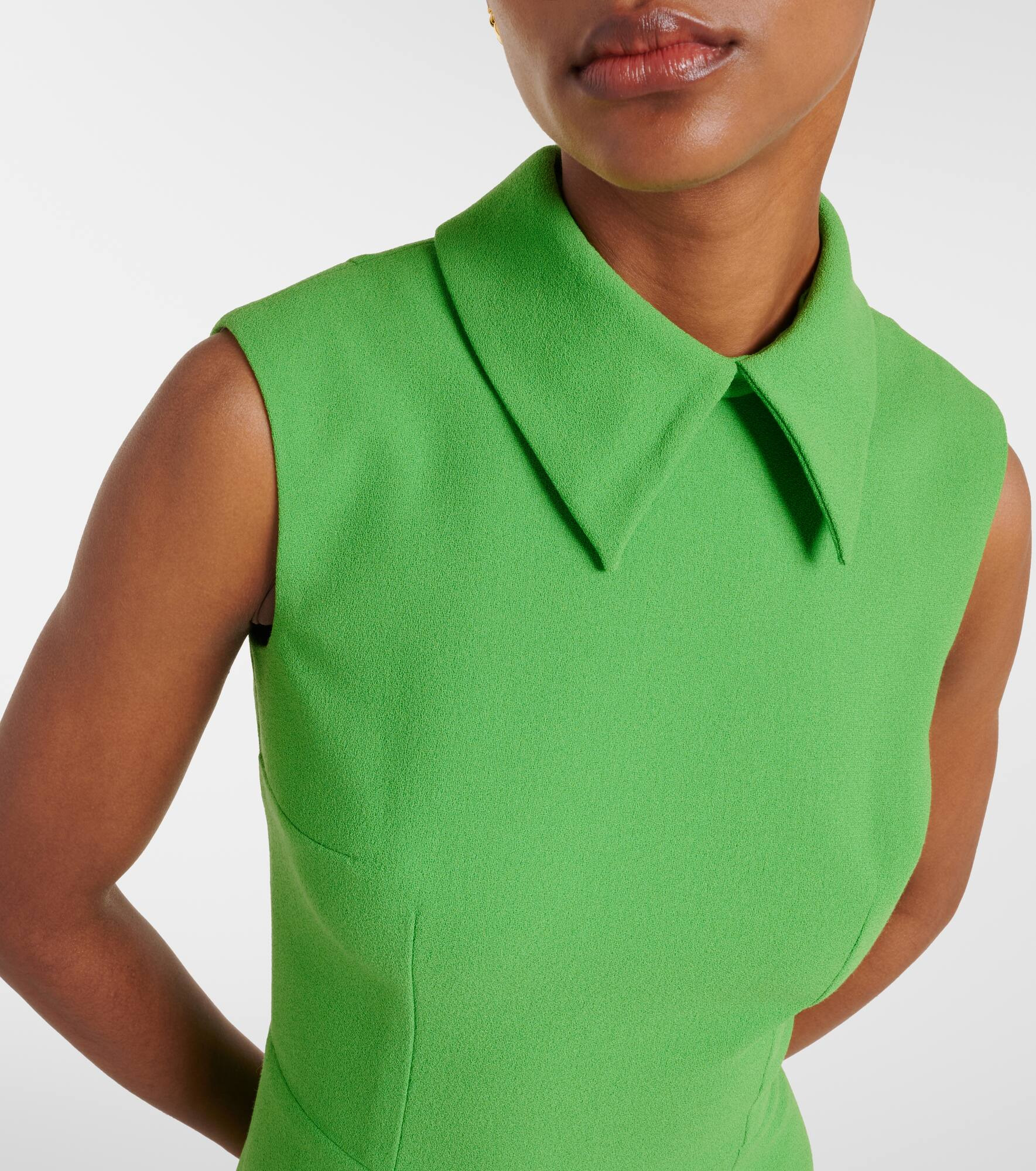 Leontine wool crêpe midi dress - 4
