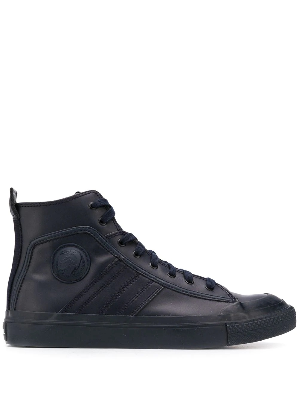 logo patch hi-top sneakers - 1