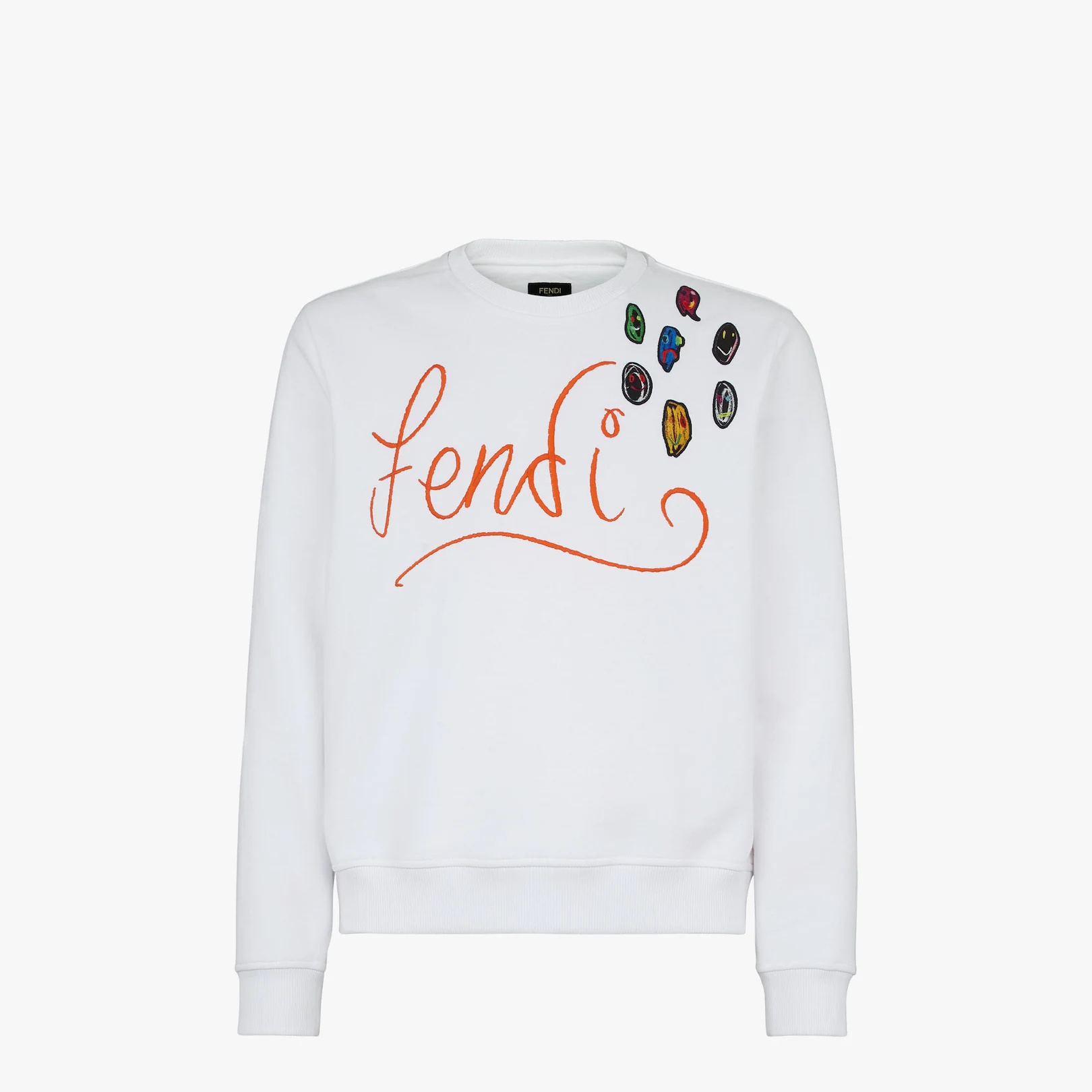 White jersey sweatshirt - 1