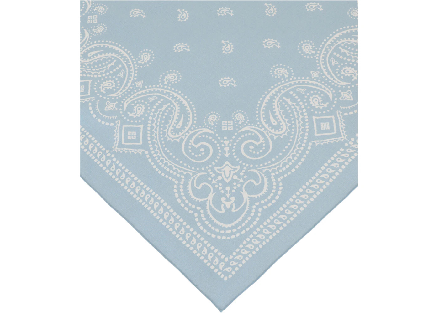 Givenchy Cotton Printed Bandana Sky Blue White - 2