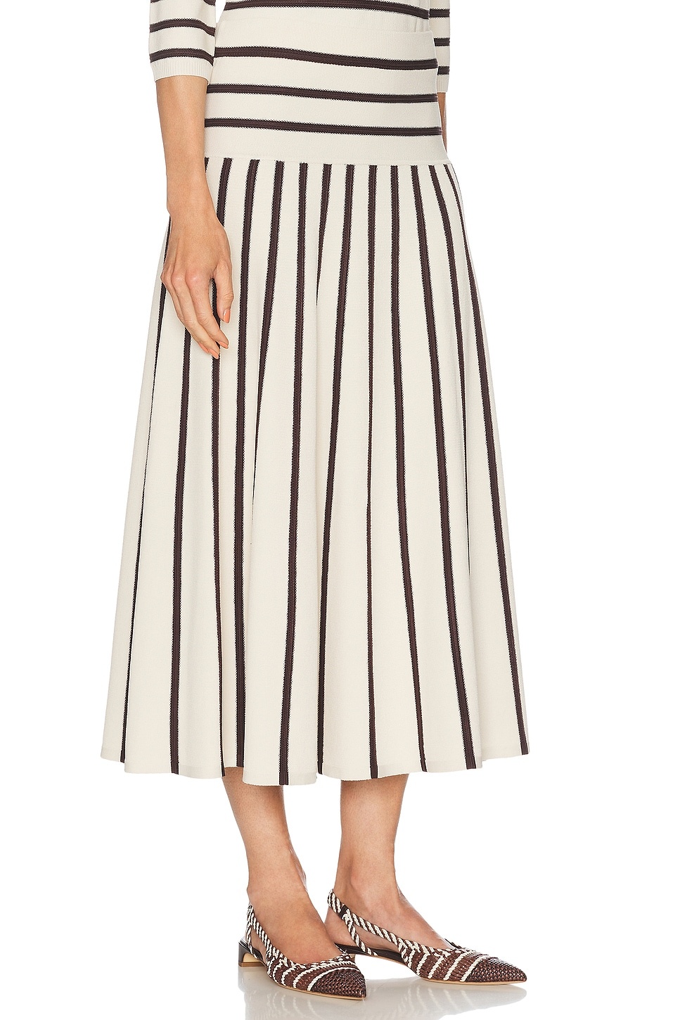 Illuminate Stripe Midi Skirt - 2